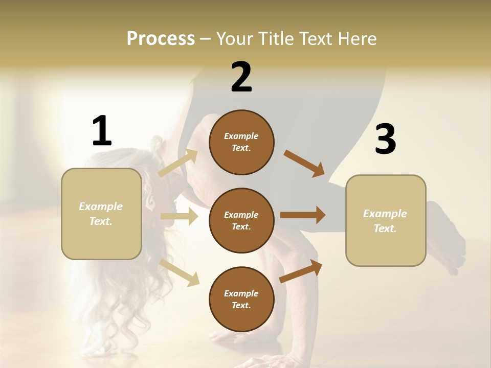 Stretch Woman Bakasana PowerPoint Template