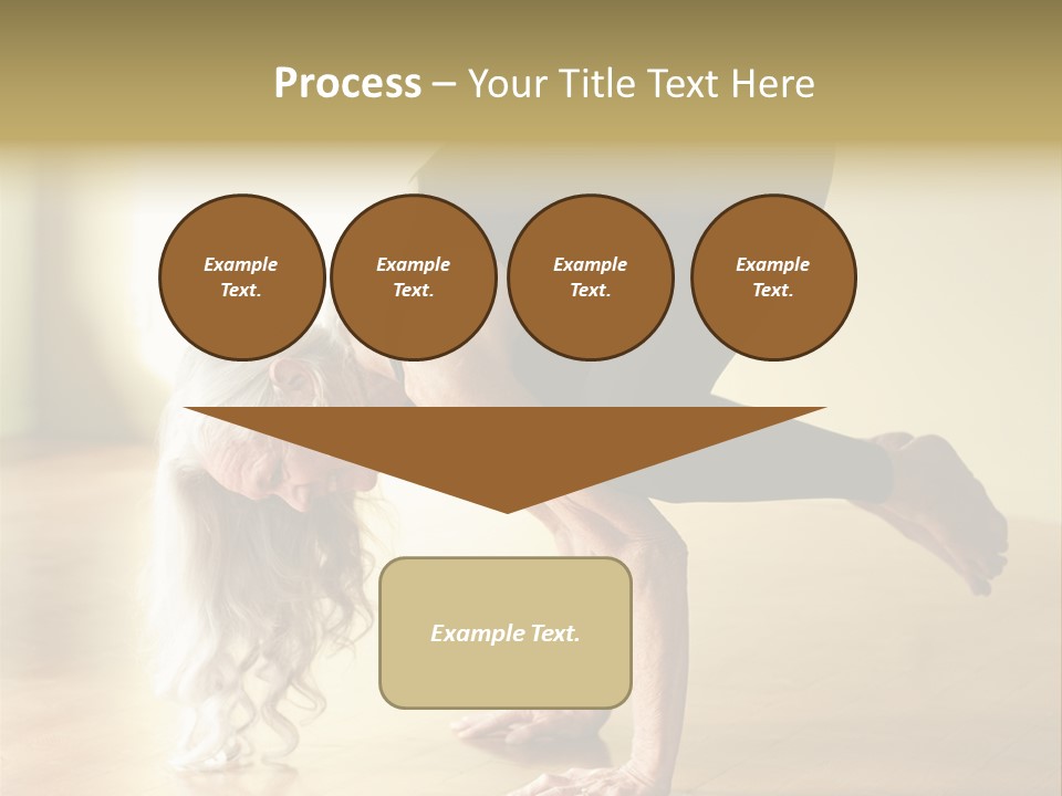 Stretch Woman Bakasana PowerPoint Template