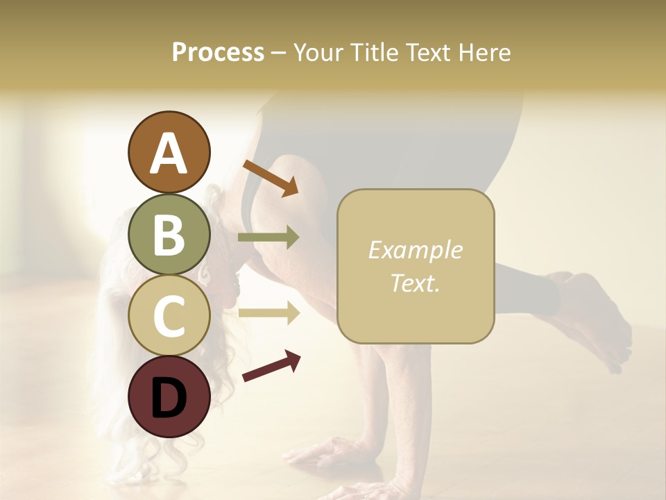 Stretch Woman Bakasana PowerPoint Template