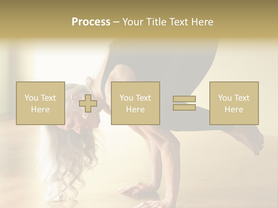 Stretch Woman Bakasana PowerPoint Template