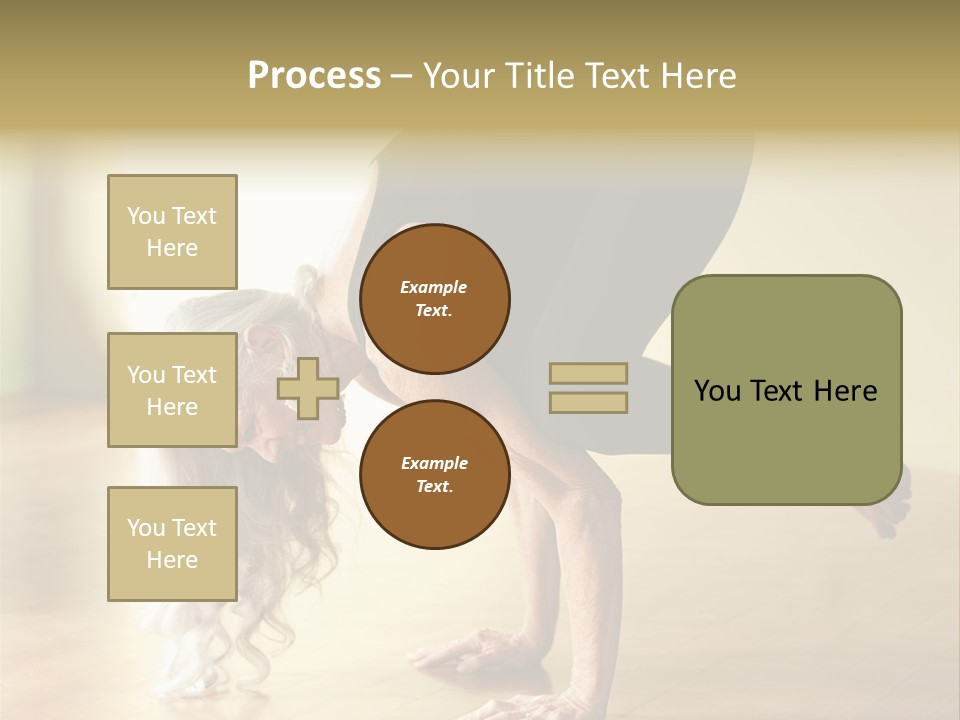 Stretch Woman Bakasana PowerPoint Template