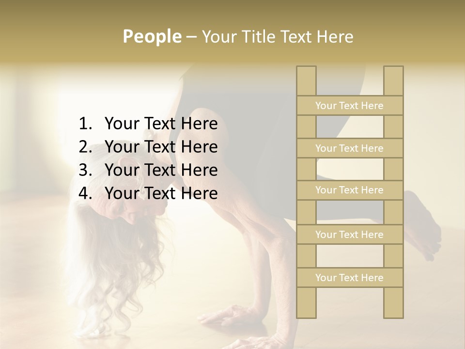 Stretch Woman Bakasana PowerPoint Template