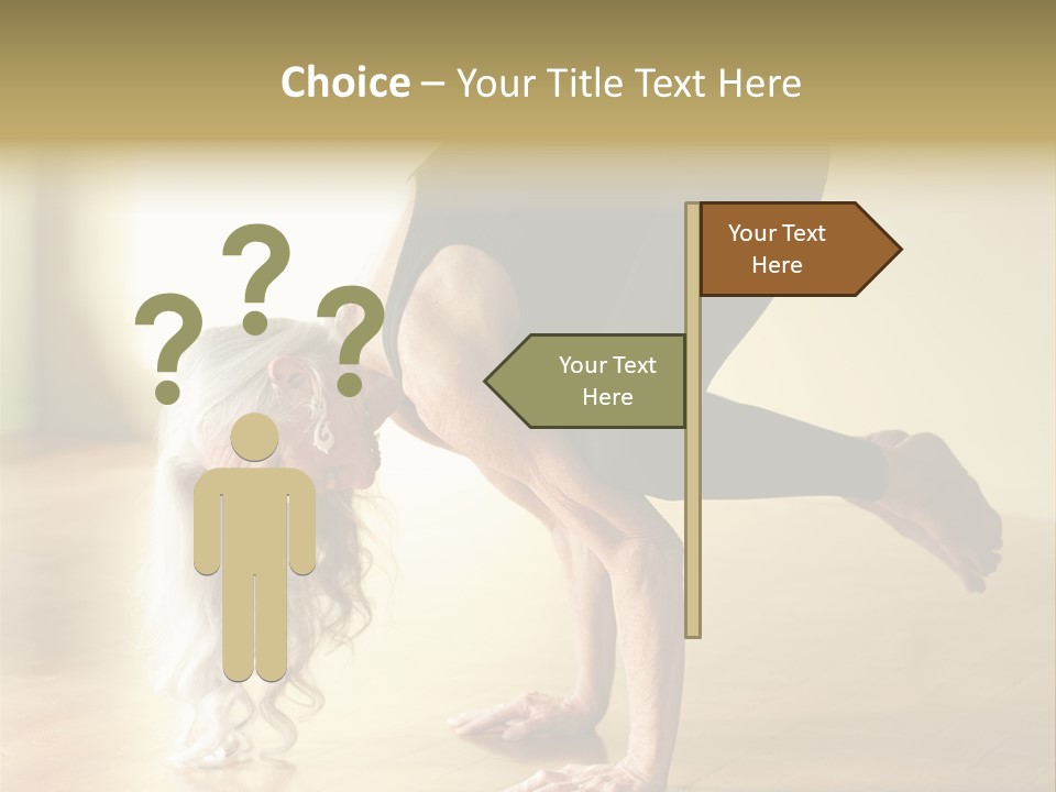 Stretch Woman Bakasana PowerPoint Template