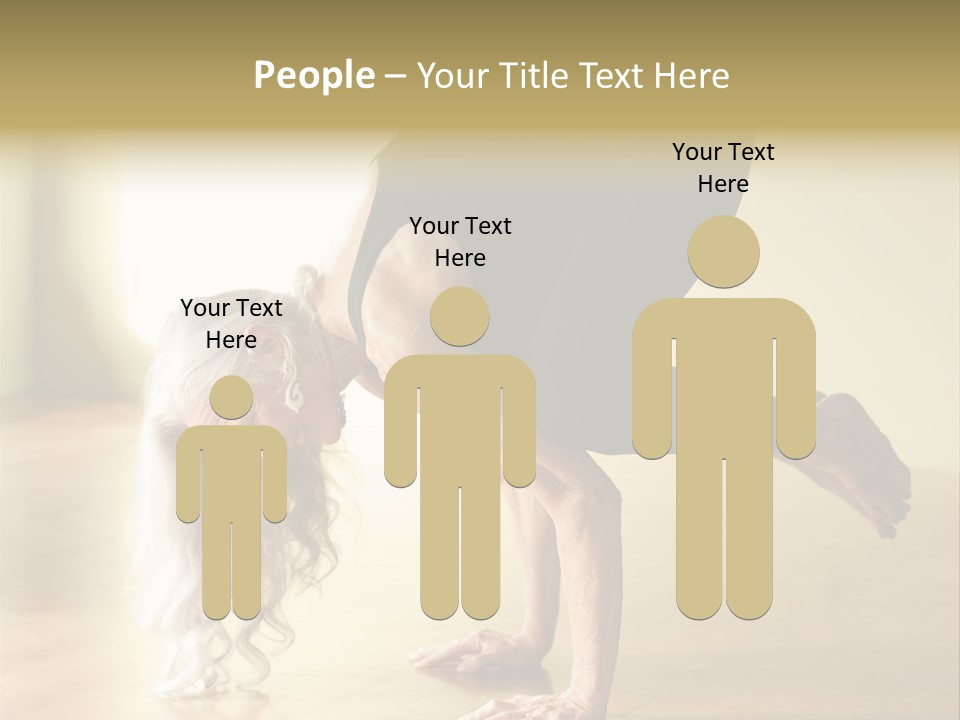 Stretch Woman Bakasana PowerPoint Template