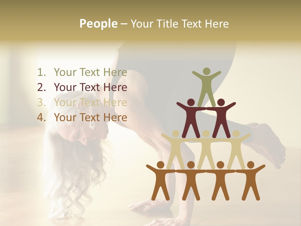 Stretch Woman Bakasana PowerPoint Template