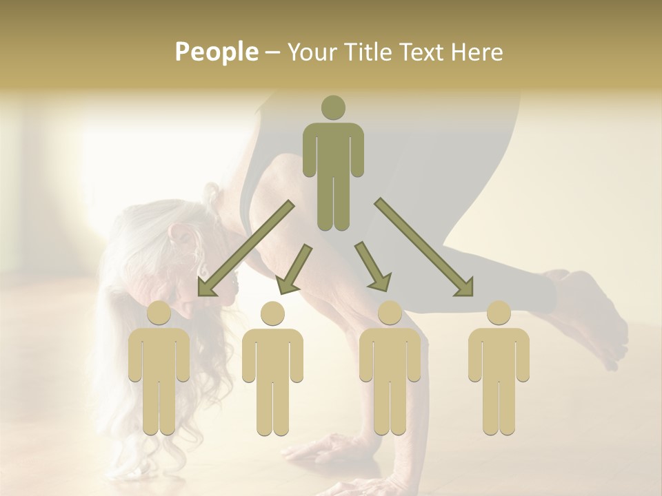 Stretch Woman Bakasana PowerPoint Template