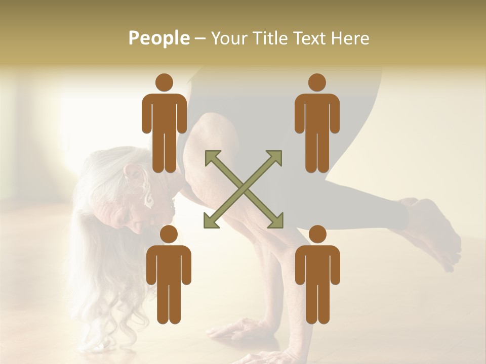 Stretch Woman Bakasana PowerPoint Template