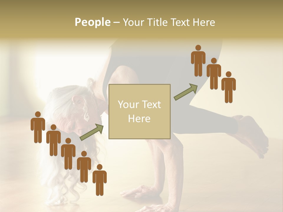 Stretch Woman Bakasana PowerPoint Template