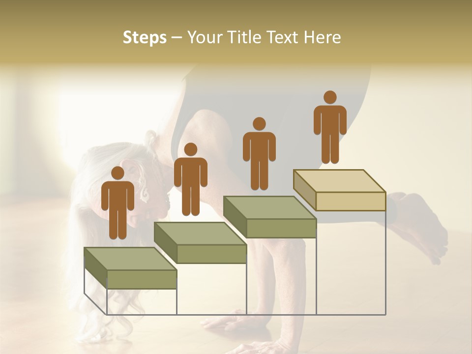 Stretch Woman Bakasana PowerPoint Template