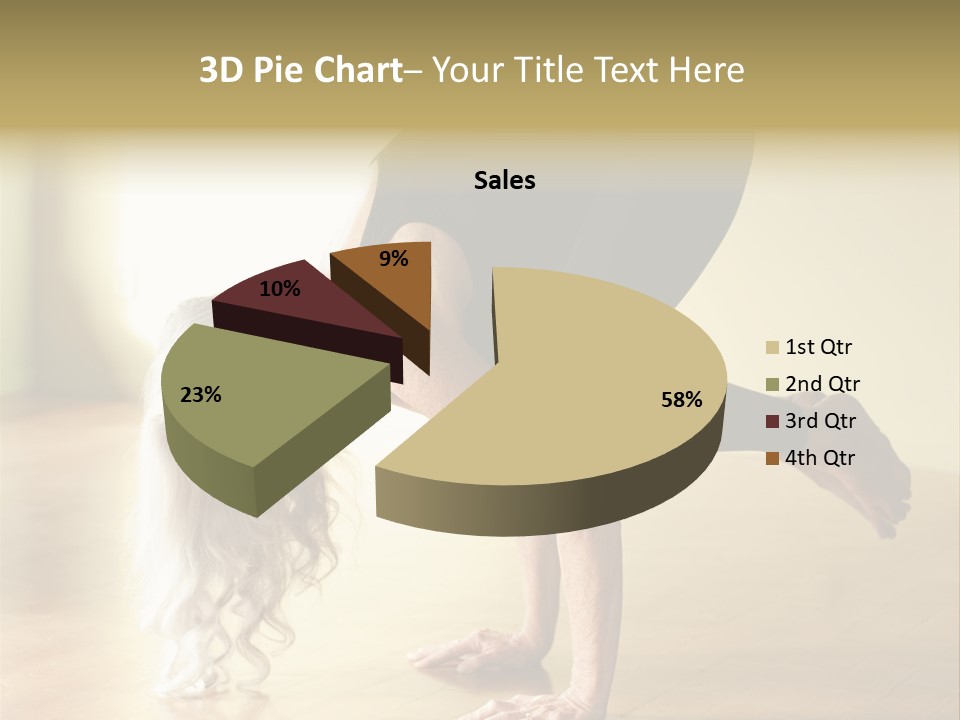 Stretch Woman Bakasana PowerPoint Template