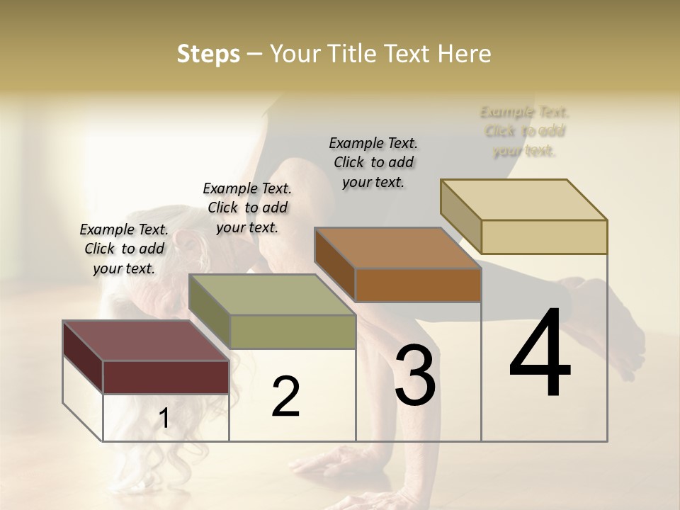 Stretch Woman Bakasana PowerPoint Template