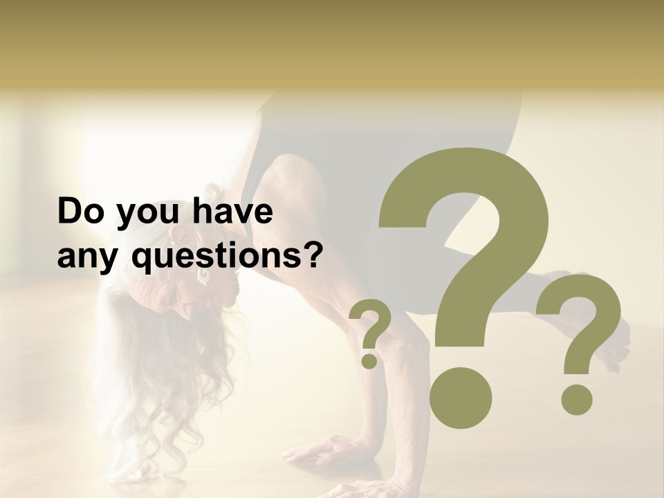 Stretch Woman Bakasana PowerPoint Template