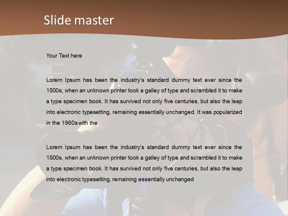 Occupation Reporter Technology PowerPoint Template