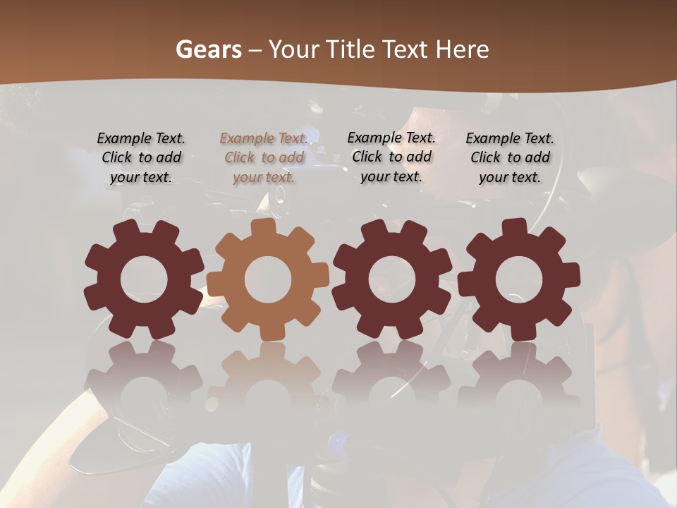 Occupation Reporter Technology PowerPoint Template