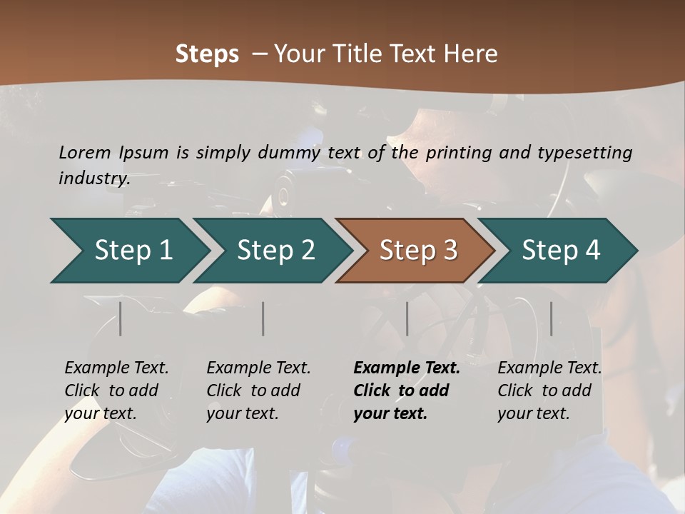Occupation Reporter Technology PowerPoint Template