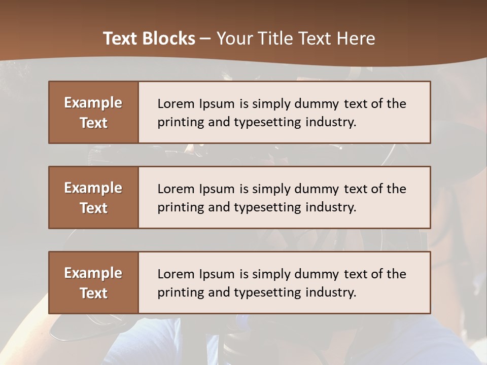 Occupation Reporter Technology PowerPoint Template