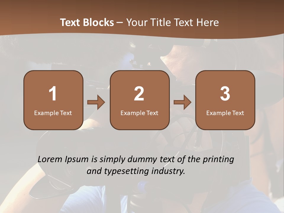 Occupation Reporter Technology PowerPoint Template