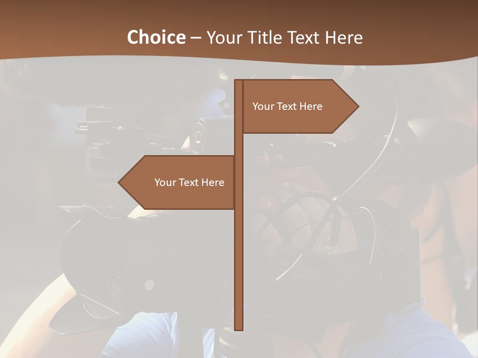 Occupation Reporter Technology PowerPoint Template