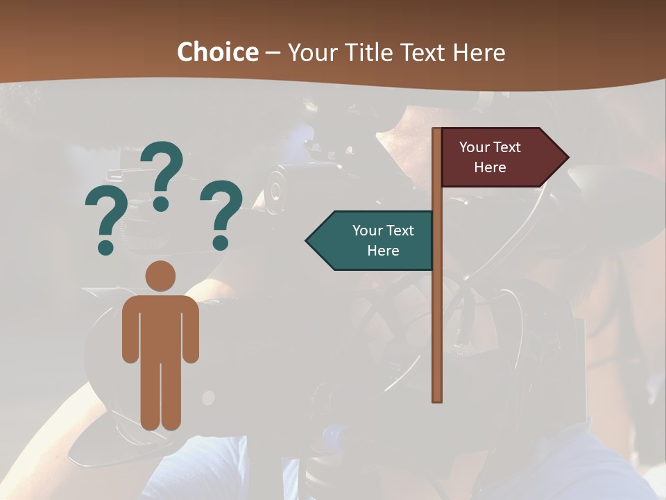 Occupation Reporter Technology PowerPoint Template