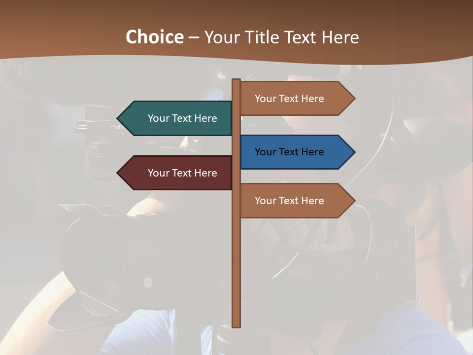 Occupation Reporter Technology PowerPoint Template