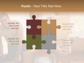 Blond European Clothing PowerPoint Template