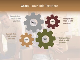 Blond European Clothing PowerPoint Template