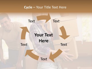 Blond European Clothing PowerPoint Template