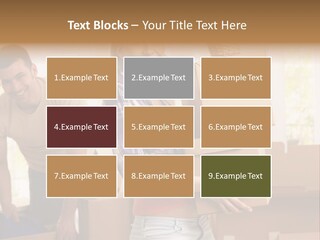 Blond European Clothing PowerPoint Template