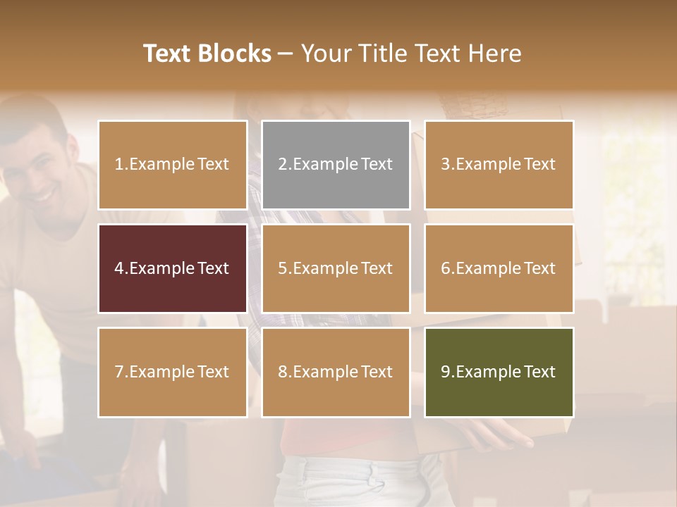 Blond European Clothing PowerPoint Template