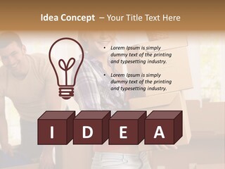 Blond European Clothing PowerPoint Template