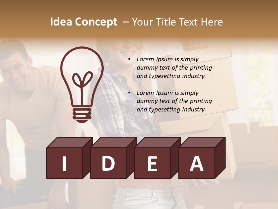 Blond European Clothing PowerPoint Template