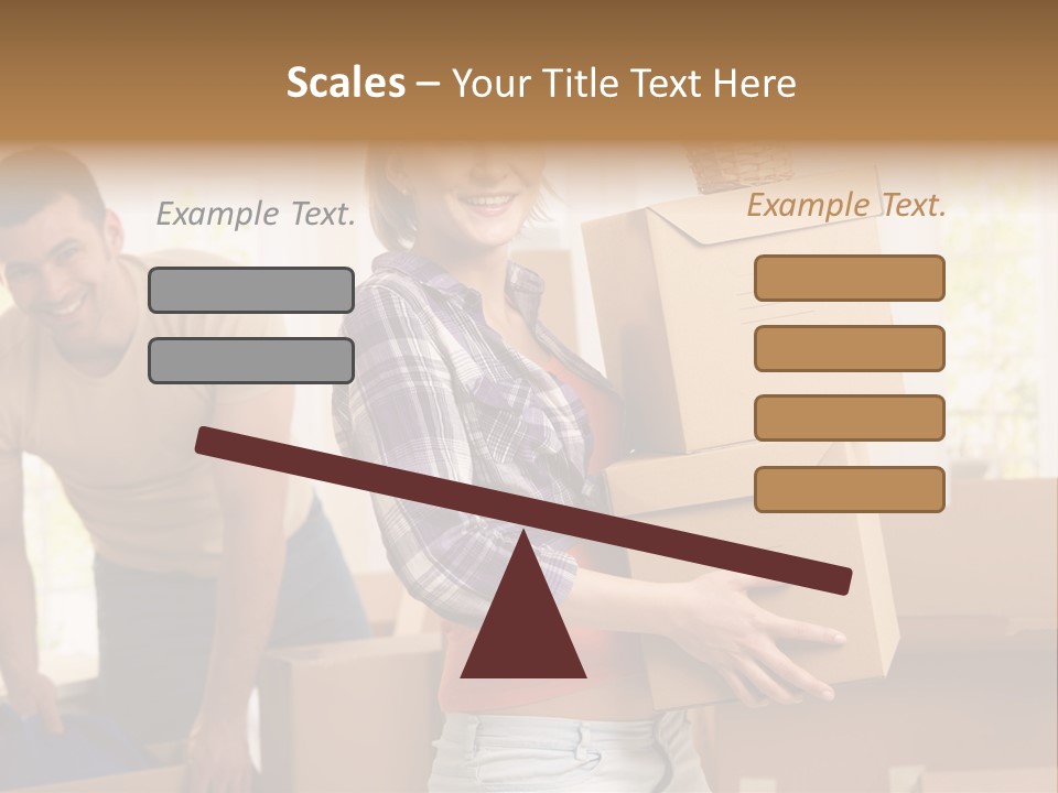 Blond European Clothing PowerPoint Template