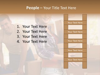 Blond European Clothing PowerPoint Template
