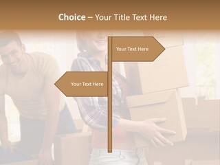 Blond European Clothing PowerPoint Template