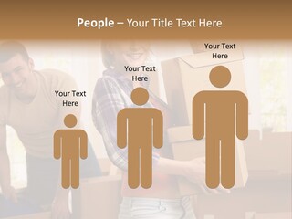 Blond European Clothing PowerPoint Template