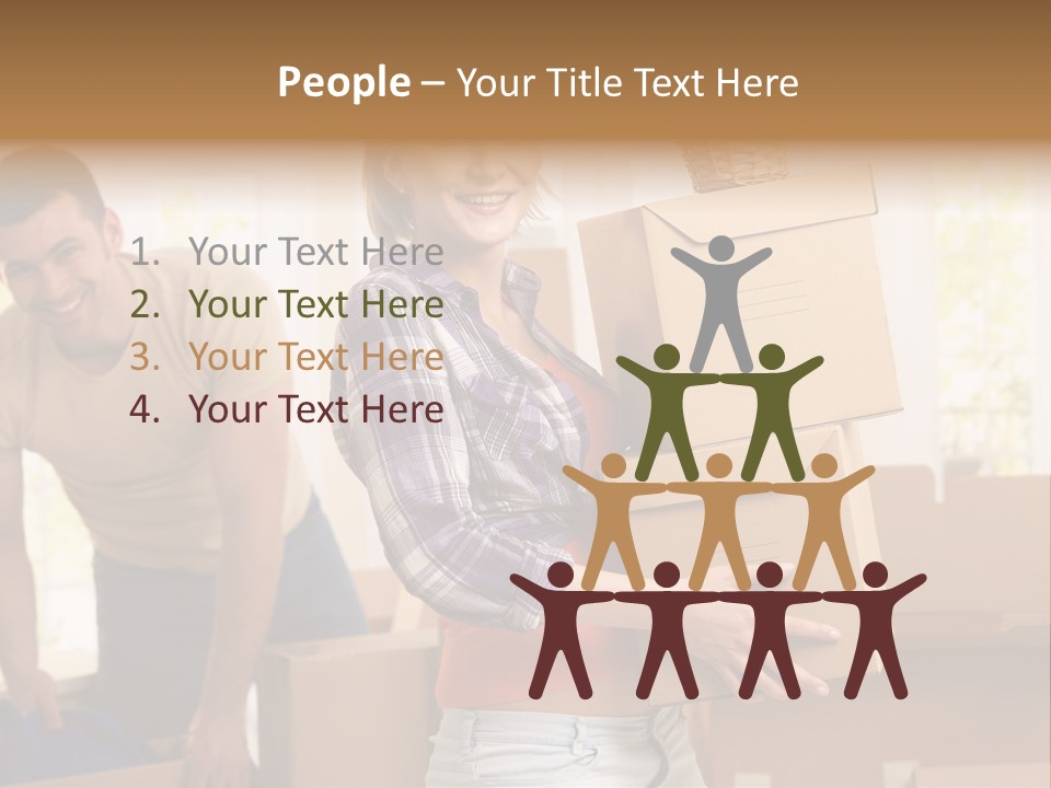 Blond European Clothing PowerPoint Template