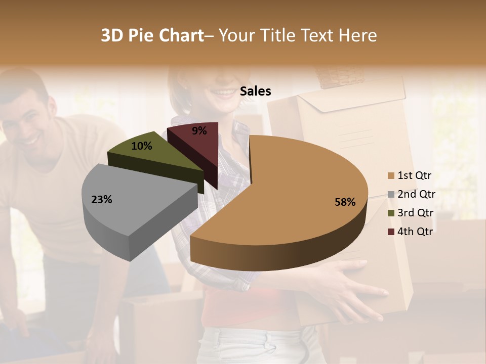 Blond European Clothing PowerPoint Template