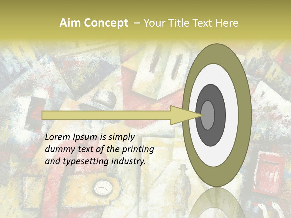 Roof Quarter Clip PowerPoint Template