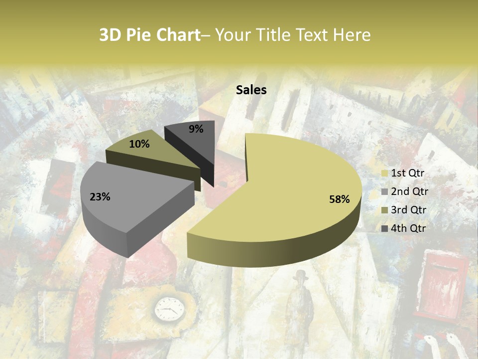 Roof Quarter Clip PowerPoint Template