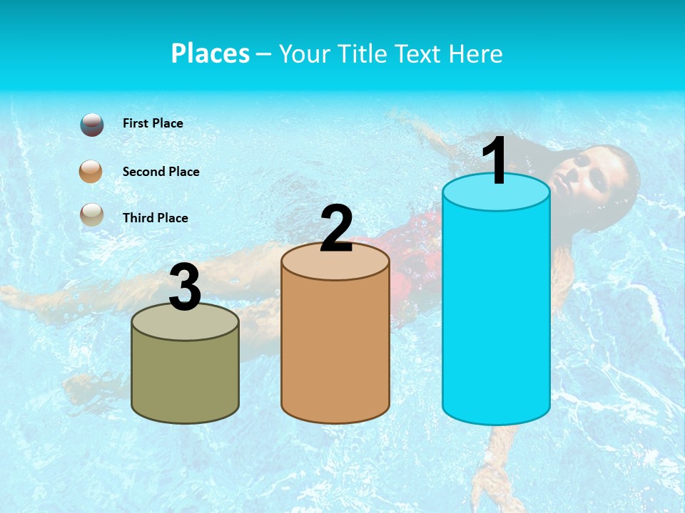 Pretty Model Woman PowerPoint Template