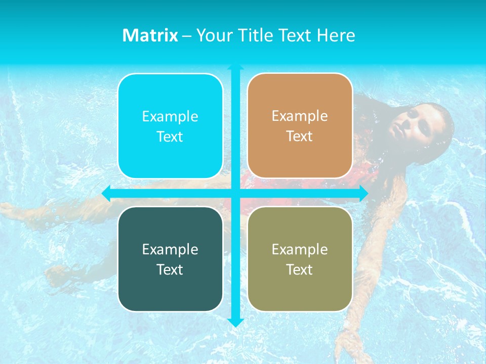 Pretty Model Woman PowerPoint Template