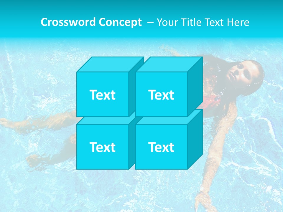 Pretty Model Woman PowerPoint Template