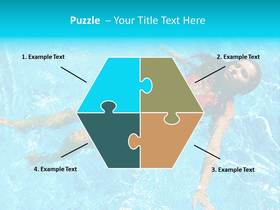 Pretty Model Woman PowerPoint Template