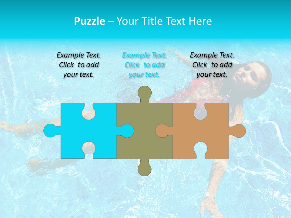 Pretty Model Woman PowerPoint Template