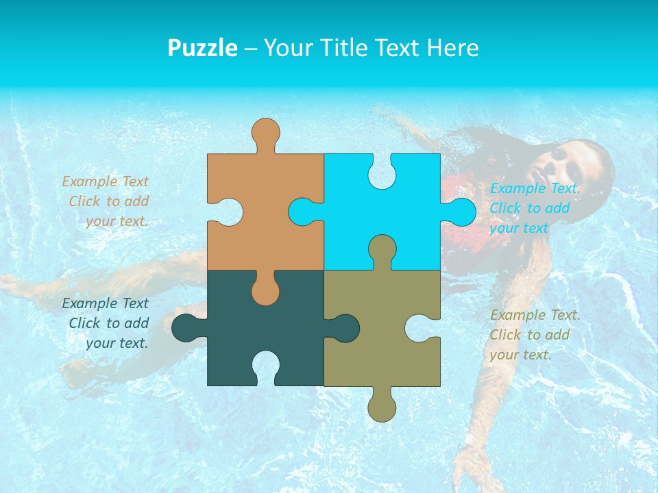 Pretty Model Woman PowerPoint Template