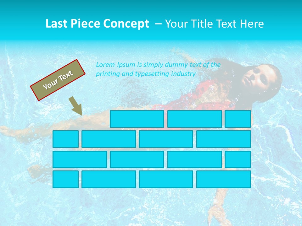 Pretty Model Woman PowerPoint Template