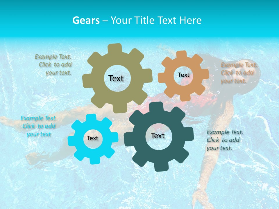 Pretty Model Woman PowerPoint Template