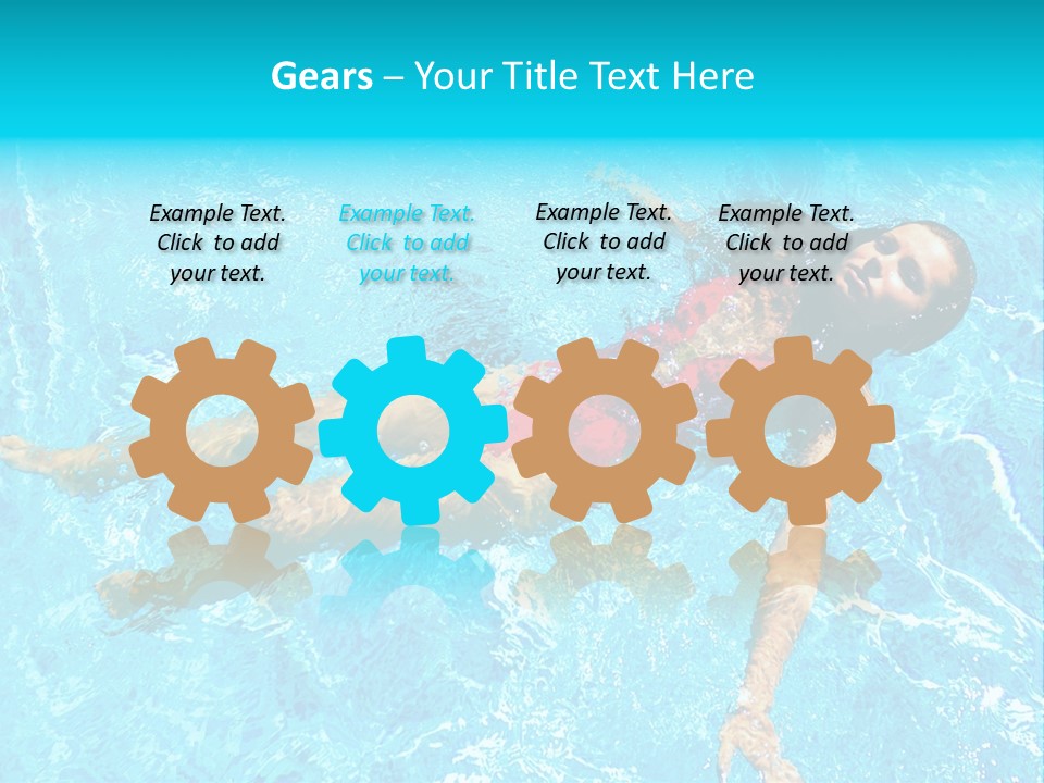 Pretty Model Woman PowerPoint Template