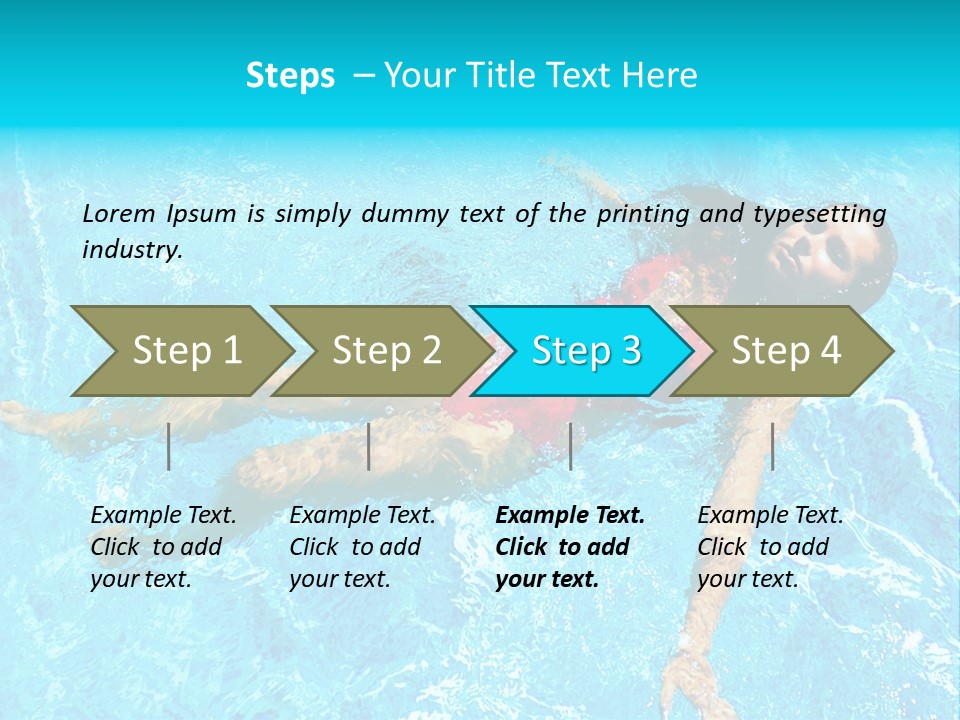 Pretty Model Woman PowerPoint Template