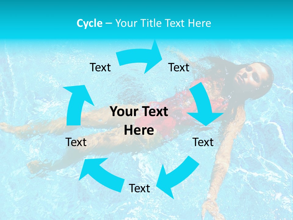 Pretty Model Woman PowerPoint Template